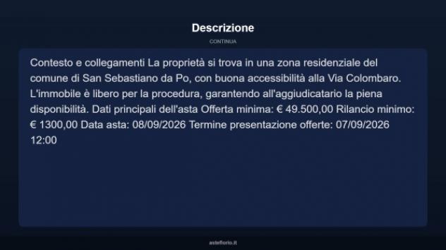 Immobile in asta di 114 m² in vendita a San Sebastiano da Po - Foto 12