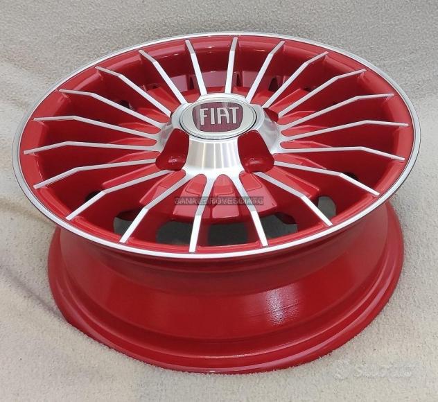 Cerchi grifo 12 pollici 4x98 ROSSO fiat 126 - Foto 3