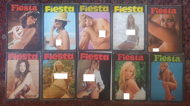 Lotto 10 Fiesta riviste vintage anni '70