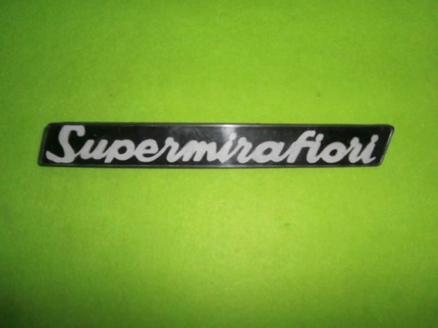 Scritta logo targhetta fanale posteriore Fiat 131 Supermirafiori NUOVA