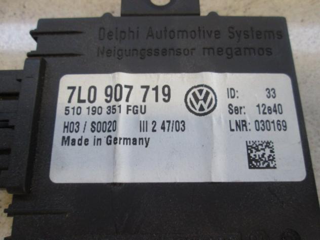 510190351FGU CENTRALINA ANTIFURTO ALLARME VOLKSWAGEN TOUAREG 2.5 D 128KW 5M 5P (2004) RICAMBIO USATO 7L0907719 - Foto 2