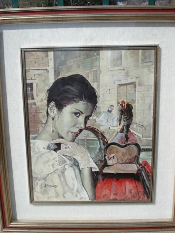 QUADRI A OLIO DEL PITTORE ALFIO PRESOTTO MISURE 42X 52 CM.