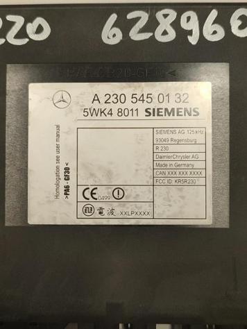 CENTRALINA KEYLESS MERCEDES Classe S W220 4° Serie A2305450132 628960 diesel 3996 (9905) - Foto 2