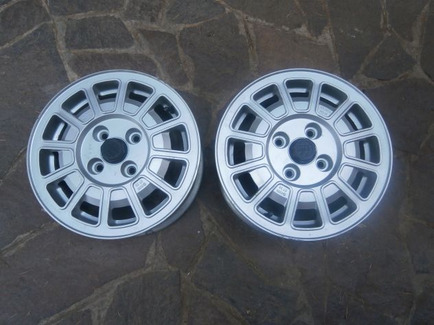 2 CERCHI IN LEGA VW GOLF GTI MK1 RABBIT SCIROCCO 5,5X13 ET38 RIF.171601025C