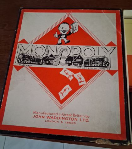Monopoly da Collezione in edizione standard della fine degli anni '30, prodott - Foto 3