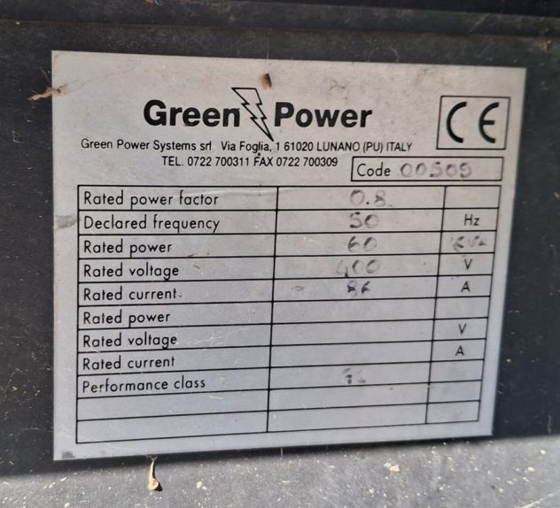 GENERATORE DIESEL GREEN POWER GP 150 SV - Foto 7