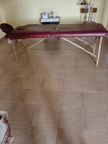 LETTINO MASSAGGI in vera pelle E pentola riscalda pietre - Foto 2