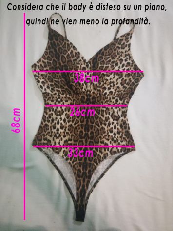 Body leopardato taglia s/m - Foto 3