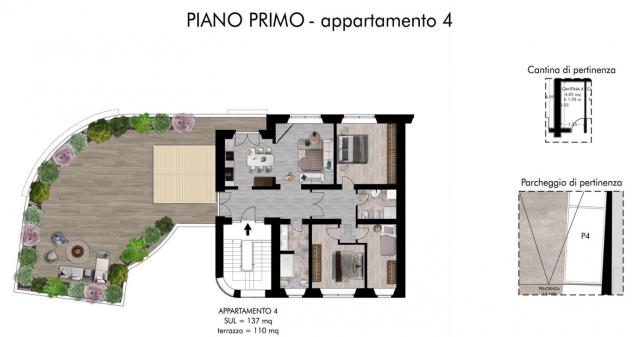 Appartamento in vendita a Pisa 137 mq Rif: 1356870 - Foto 2