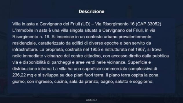 Immobile in asta di 236 m², box auto in vendita a Cervignano del Friuli - Foto 8