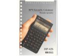 Manuale operativo per calcolatrice HP-42S
