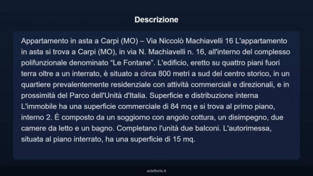 Immobile in asta di 84 m², box auto in vendita a Carpi - Foto 12