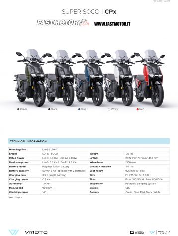 Scooter elettrico - Super Soco CPX - Foto 6