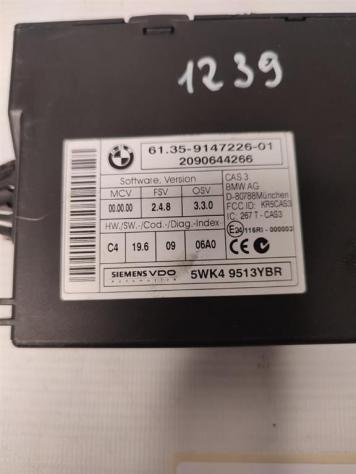 CENTRALINA IMMOBILIZER BMW Serie 3 E91 Touring 6135-9147226 diesel 1995 (0508) - Foto 2