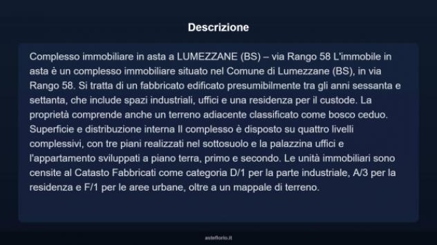 Immobile in asta di 11300 m² in vendita a Lumezzane - Foto 3