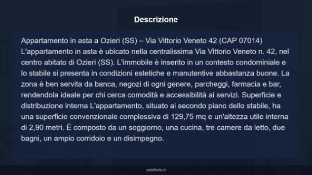 Immobile in asta di 129 m² con più di 5 locali in vendita a Ozieri - Foto 5