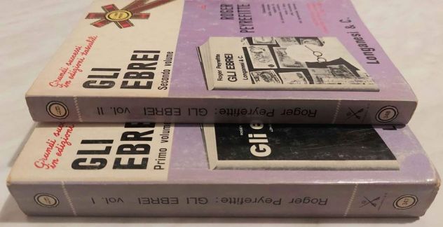 GLI EBREI (2 VOLUMI) DI ROGER PEYREFITTE ED.LONGANESI & C.MAGGIO 1972 - Foto 5