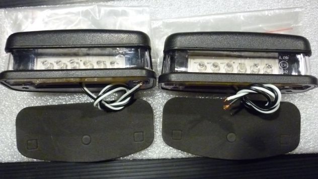 Fanali Led Targa veicoli due colori rosso o nero 12 volt - Foto 4
