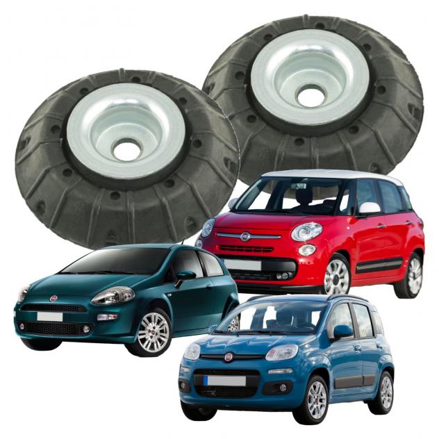 KIT 2 Supporti Ammortizzatori Anteriori per Fiat 500L, Panda (312), Grande Punto