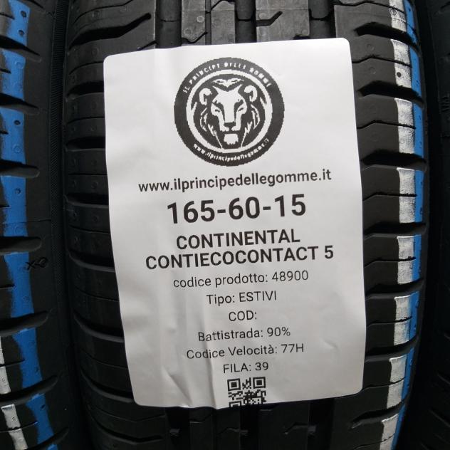 4 GOMME 165 60 15 CONTINENTAL A48900 - Foto 2