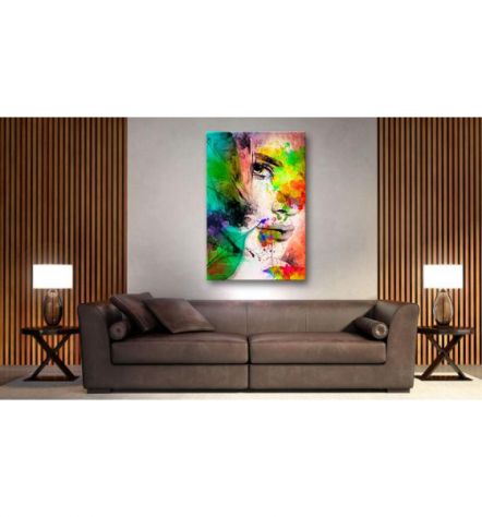 Quadro Con Una Ragazza Colorata - ARREDALACASA - Foto 2