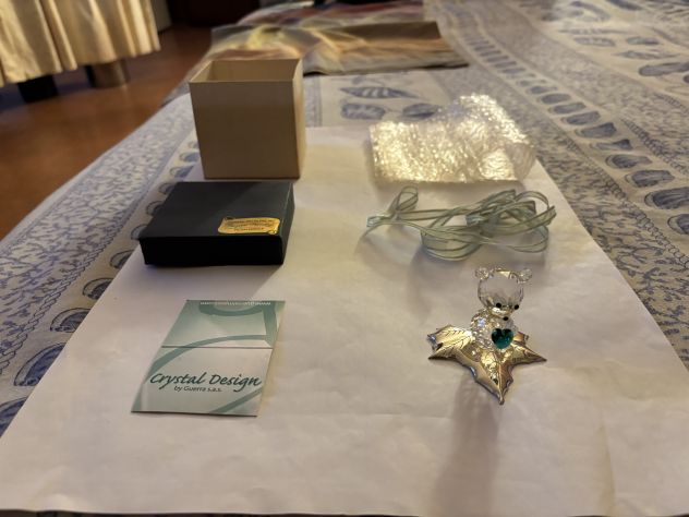 BELLISSIMO ORSETTO NUOVO IN CRISTALLO SWAROVSKI E ARGENTO SENZA DIFETTI - Foto 8