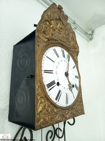 176342 Antico orologio a pendolo Comtoise XIX secolo - Foto 5