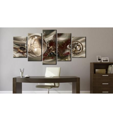 Quadro La Bussola Dorata Cm.100x50 E 200x100 - ARREDALACASA - Foto 2