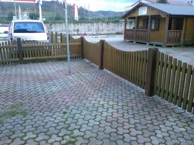 Ringhiera in legno massello