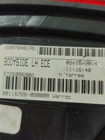 STOP FANALE POSTERIORE SINISTRO A LED FIAT Freemont 1° Serie 68078481AD LED 939B5000 (11) - Foto 3