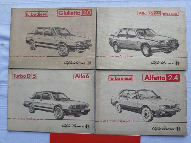 ALFA ROMEO TURBO DIESEL 5 PEZZI IN BLOCCO ORIGINALI - Foto 6