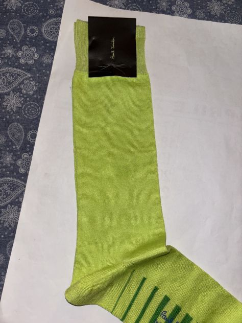 CALZE NUOVE DA UOMO FIRMATE ORIGINALI PAUL SMITH,MADE IN ITALY,IN COTONE,TAGLIA - Foto 2
