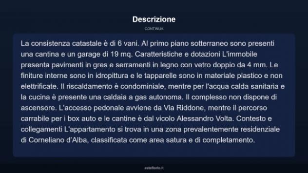 Immobile in asta di 106 m² con più di 5 locali e box auto in vendita a Corneliano d'Alba - Foto 4