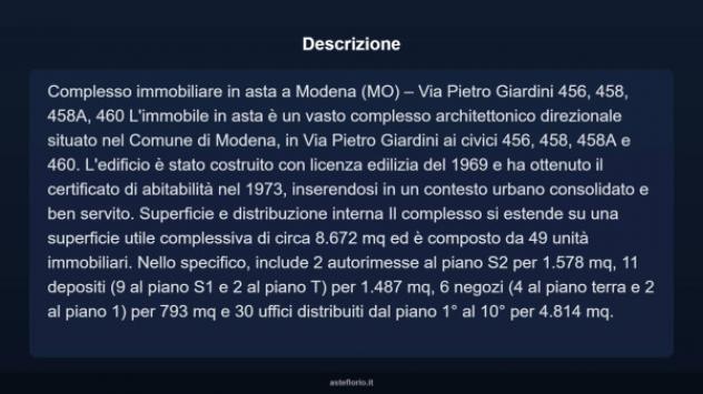 Immobile in asta di 8672 m² in vendita a Modena - Foto 3