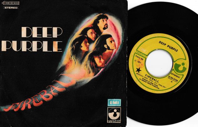 DEEP PURPLE - Fireball / Demon's Eye - 7'' / 45 giri 1971 EMI Italy