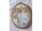 Quadretto ovale Papa Francesco