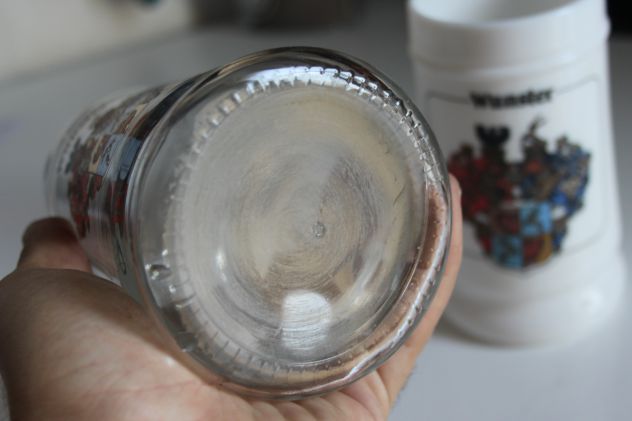 BIRRA WUNSTER boccali in vetro e bianco da collezione - Foto 4