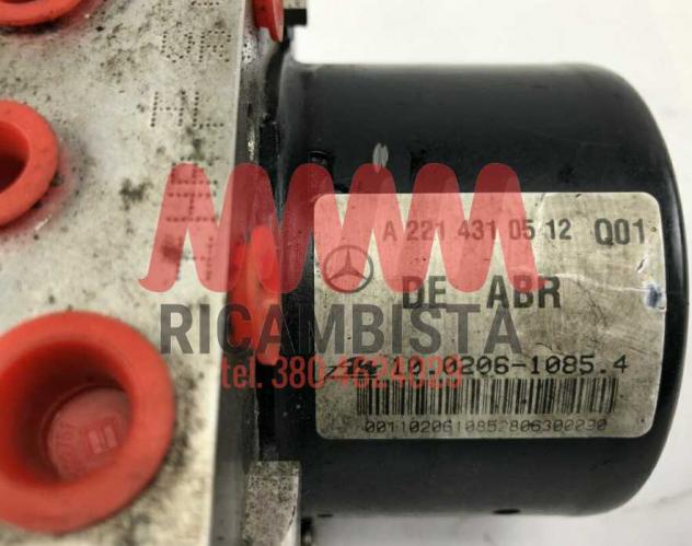 A2214310512 Mercedes Classe S W221 centralina gruppo pompa ABS