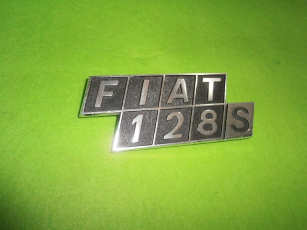 Scritta logo targhetta Fiat 128 S coupe' NUOVA - Foto 3