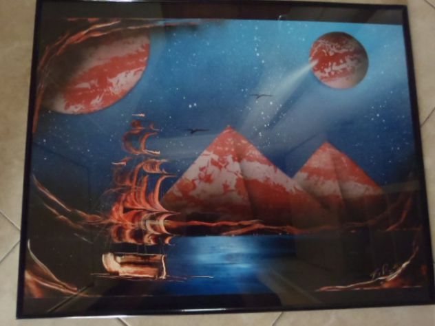 Quadro fantasy piramidi - Foto 2