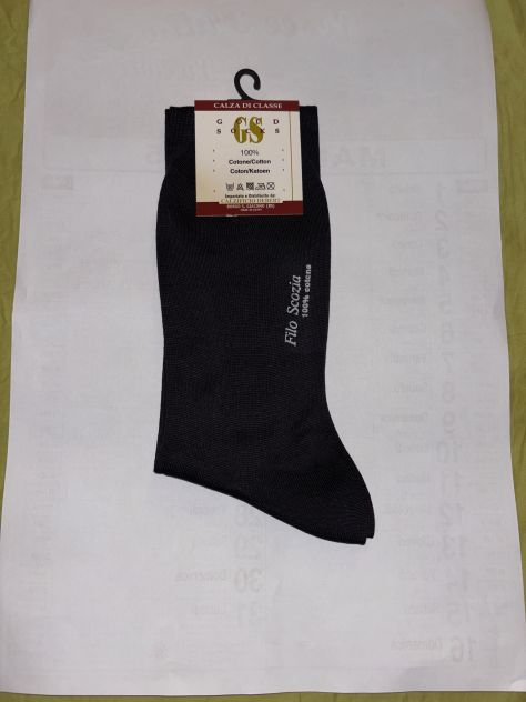CALZE NUOVE CON CARTELLINO N’ 41/42 DA UOMO 100% COTONE IN FILO DI SCOZIA - Foto 8