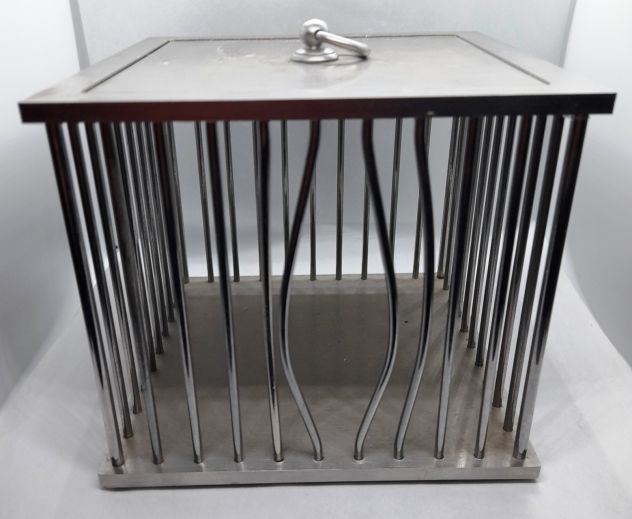 Gabbia acciaio con sbarre divelte 14x14xh12 - Foto 5