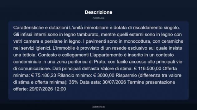 Immobile in asta di 96 m² in vendita a Prato - Foto 9