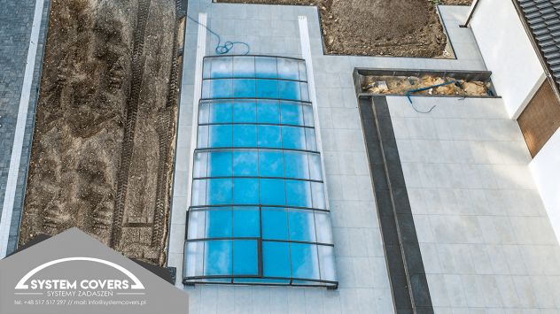 Tettoie e Coperture per Piscine, Copertura telescopica per Piscina 4,2x8,5x0,6m - Foto 5