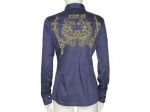 camicia da donna sciancrata blu di REPLAY - tg. M