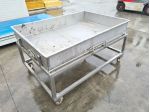 carrello inox con vasca mobile usato