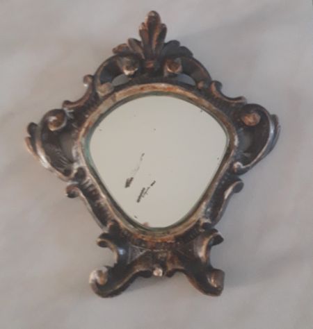 Coppia Antichi Specchi fine '700 al mercurio cornice cartagloria , pezzi unici l - Foto 4