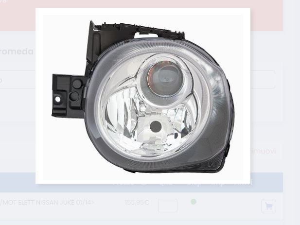 FARO ANTERIORE DX NISSAN JUKE 2014 26010BV90B 26010BV90A