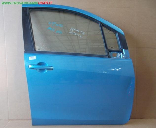 PORTA ANT.D. AZZURRO MET CON ALZACR. OPEL AGILA (H08)  Carrozzeria  Lamierati esterni  Porte  Porta ant. dx. OPEL - AGILA B - 01-03-2008 - 01-06-2015