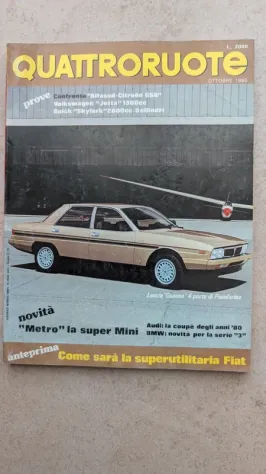 Rivista Quattroruote ottobre 10/1980 n. 310